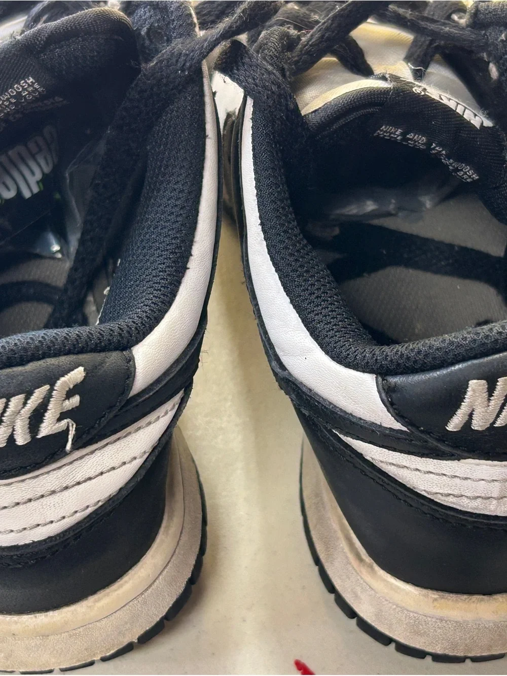 Nike Black and White Low-Top Sneakers
